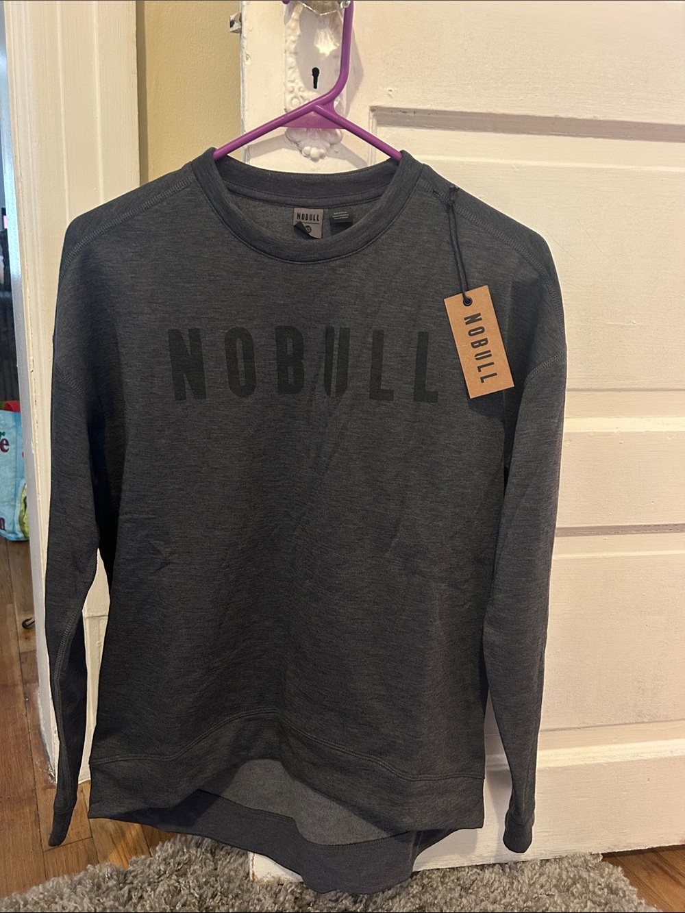 NOBULL Dark Charcoal Crew Sweatshirt NWT Size XS